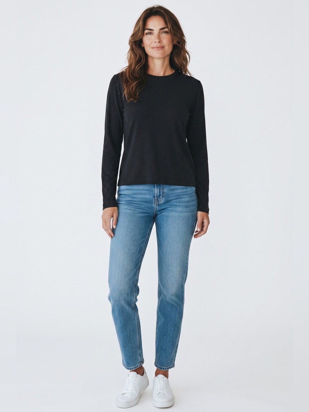 Nu-In Women’s Long Sleeve Tee // Black // XL